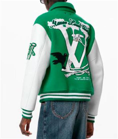 lv varsity jacket green|louis vuitton bunny jacket.